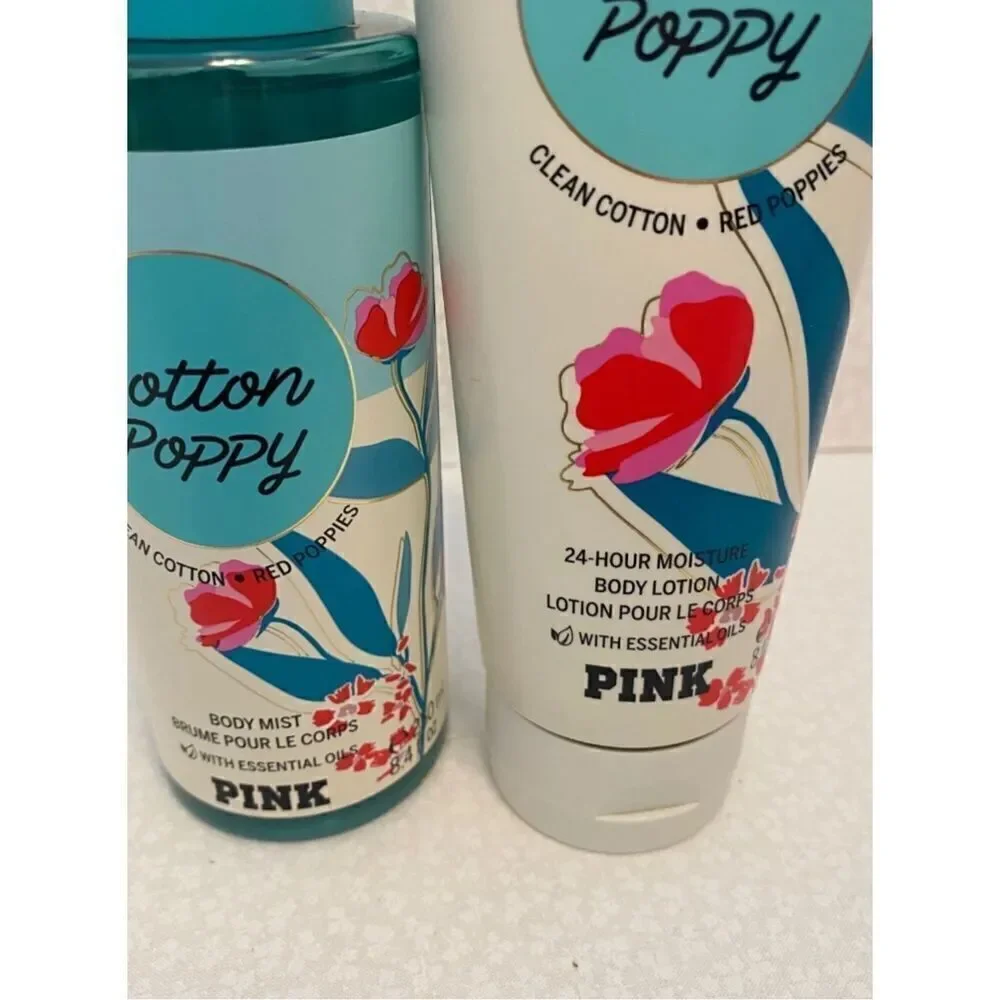 Victoria’s Secret Pink Cotton Poppy 2 Piece Set